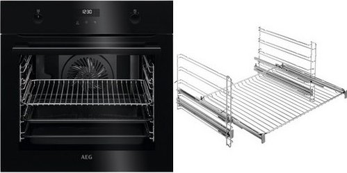 BPF535B2VA Einbaubackofen bestehend aus BPE535020B + TR2LFV schwarz