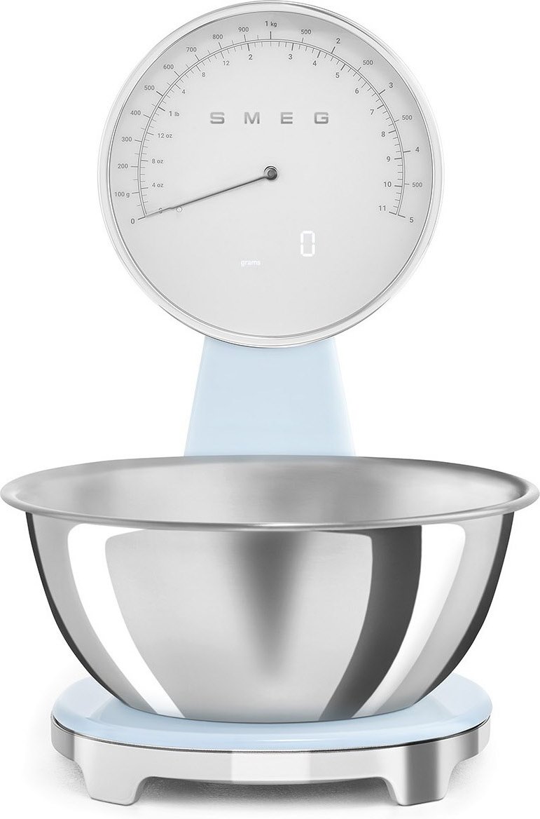 KSF01PBWW Küchenwaage mit Schüssel pastellblau