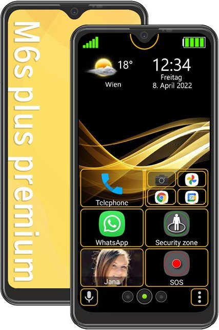 M6s plus Smartphone schwarz