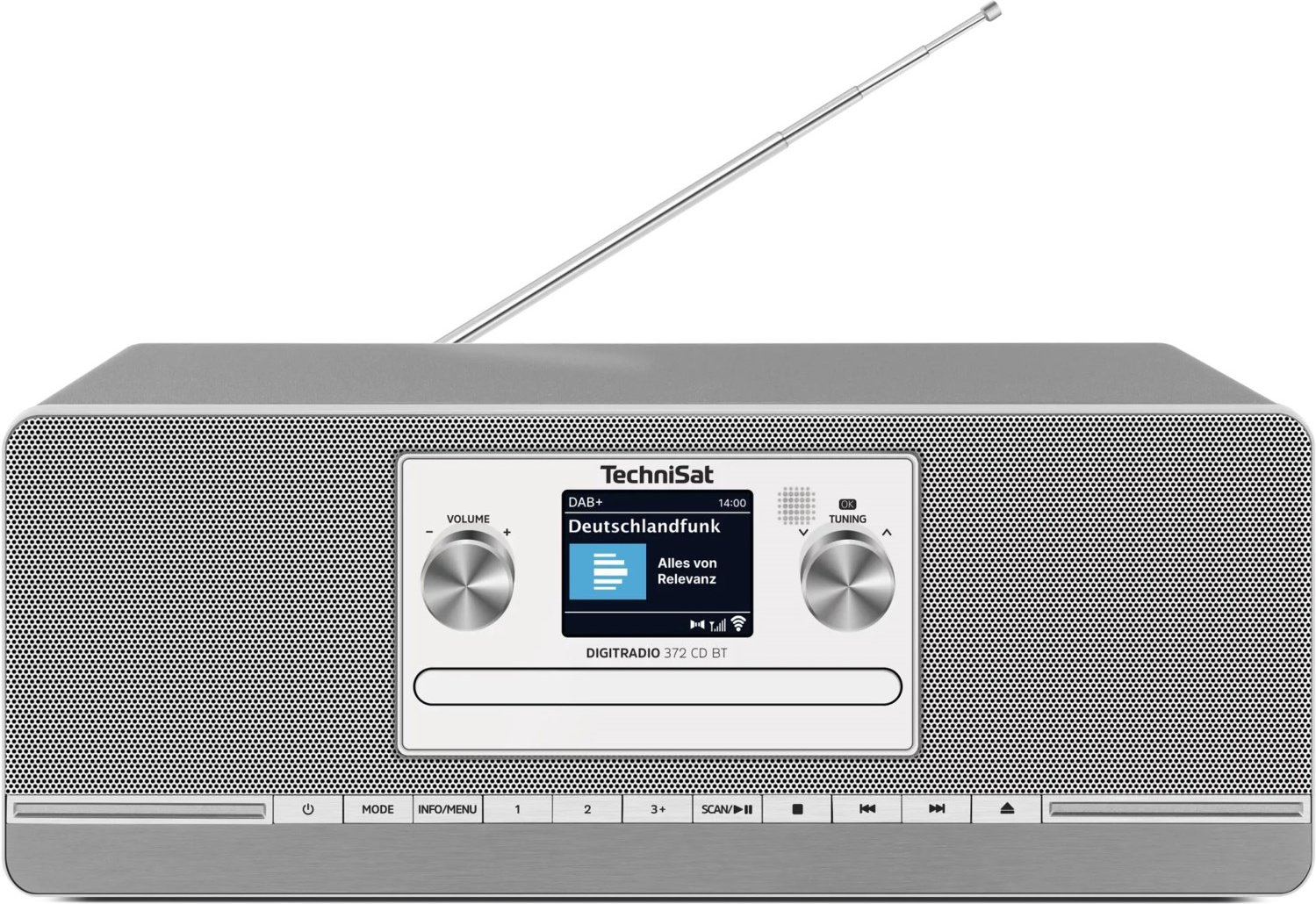 DigitRadio 372 CD BT CD/Radio-System silber
