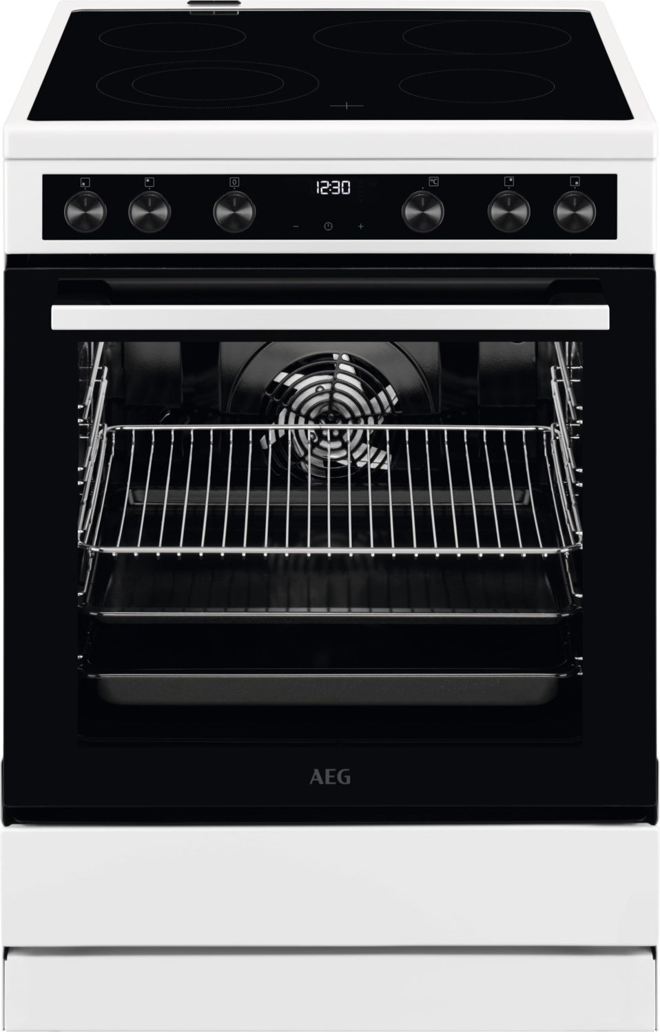 CCB644BGBW Elektroherd mit Glaskeramikfeld weiß