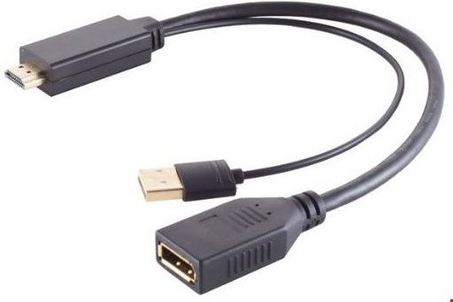 HDMI/DisplayPort Kabeladapter HDMI-Stecker (Typ-A) > DP-Kupplung