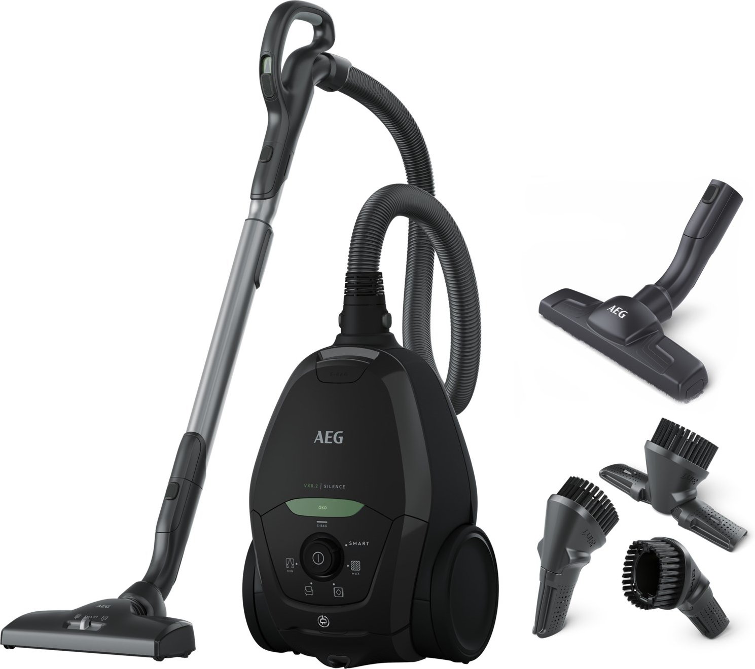 VX82-1-ÖKO Bodenstaubsauger black recycled