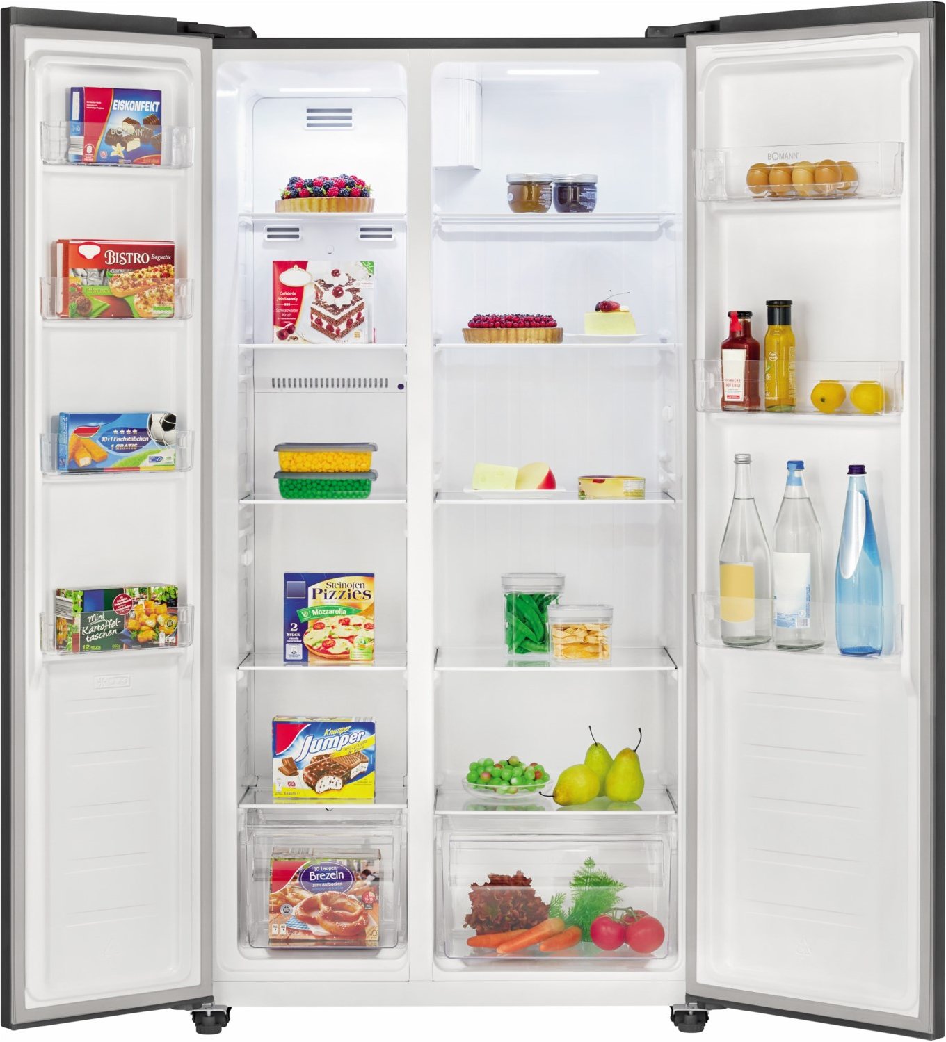 SBS 7344 six Look Side by Side edelstahl-optik schwarz