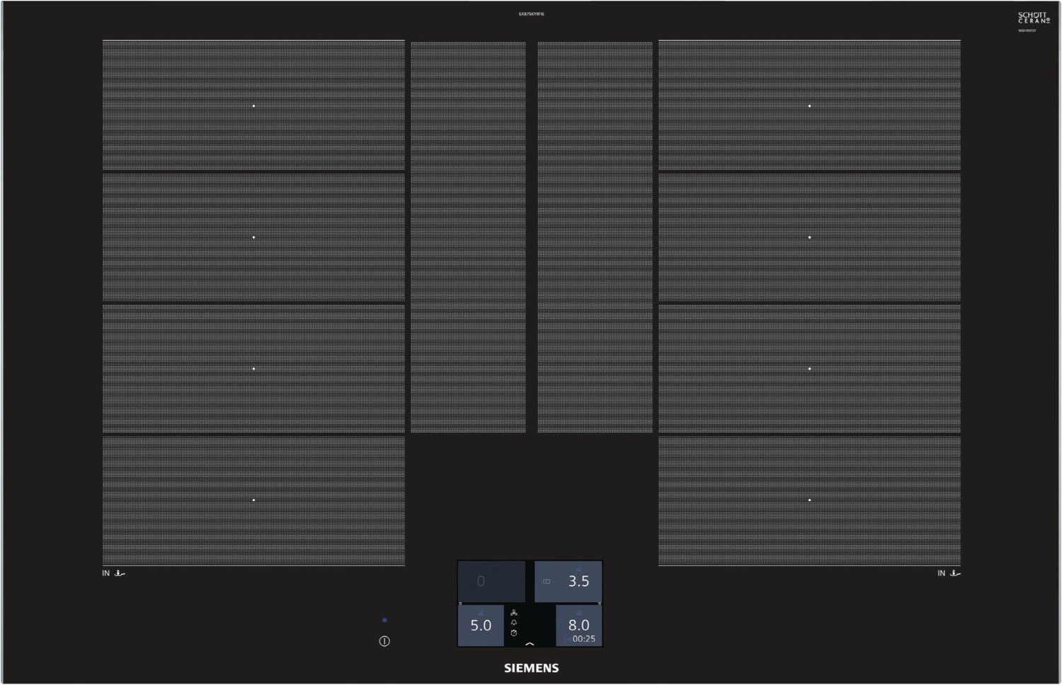 EX875KYW1E Autark-Induktionskochfeld schwarz