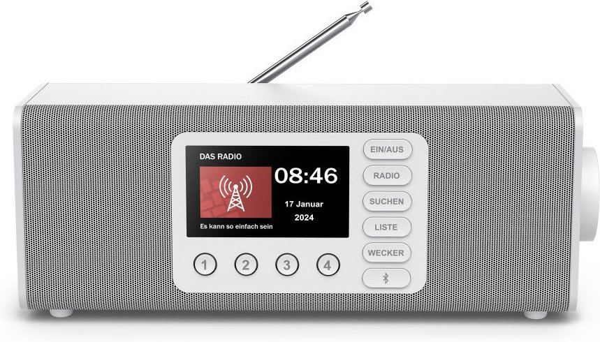 DR2002 DAB Radioempfänger weiss