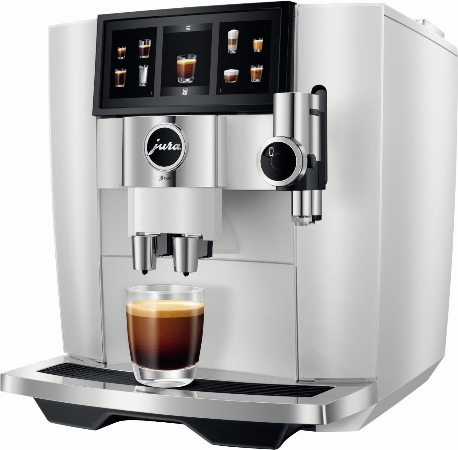 J8 twin (EA) Kaffee-Vollautomat diamond white