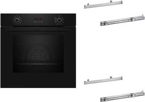 BMK120KP Einbaubackofen bestehend aus B2CCG6AK3+Z11TI15X0+Z11TI15X0 schwarz