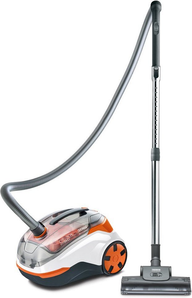 Cycloon Hybrid Pet & Friends Bodenstaubsauger mit Wasserfilter orange/weiß