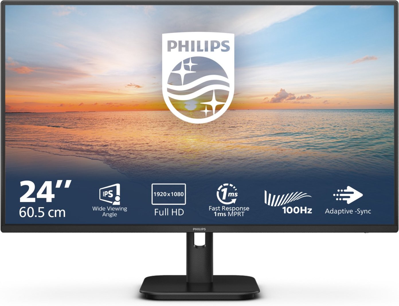 24E1N1100A/00 61 cm (24") TFT-Monitor mit LED-Technik schwarz