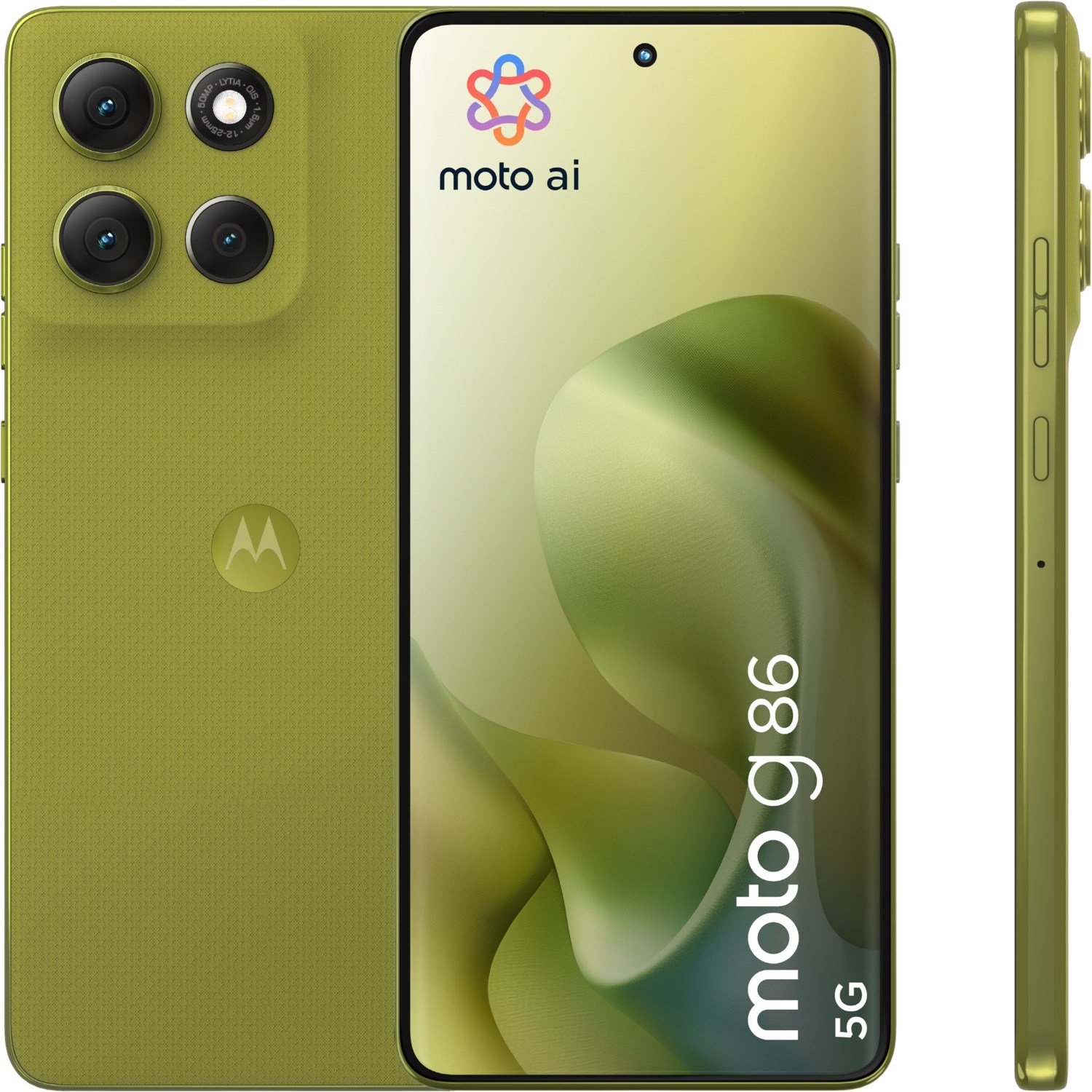 moto g86 Smartphone golden cypress green