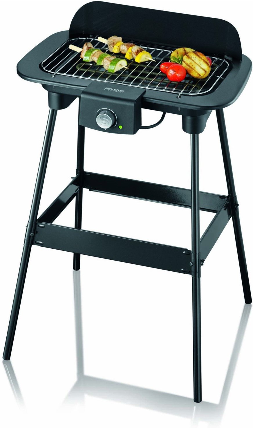 PG 8550 Party-/Barbequegrill mattschwarz/silber