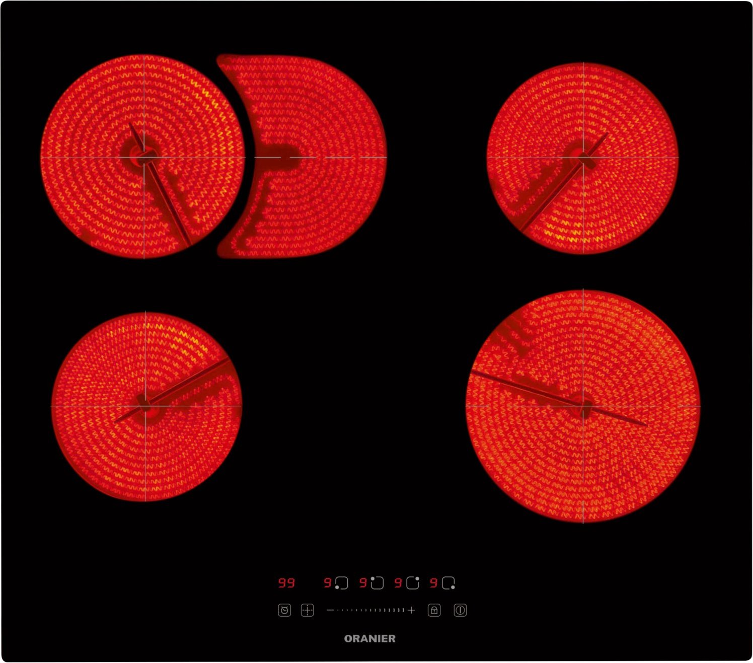 KFC160 Autark-Glaskeramikfeld pure black