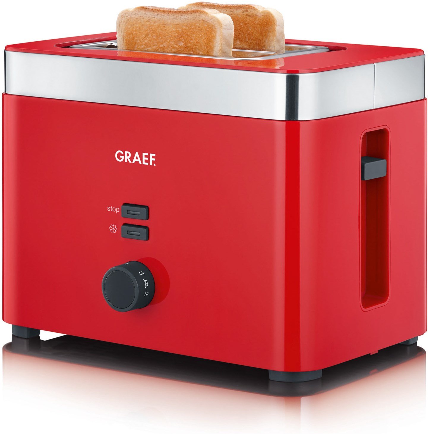 TO 63 Kompakt-Toaster rot
