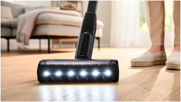 BHZUNGHF Hartboden-Softdüse mit LED-Licht schwarz