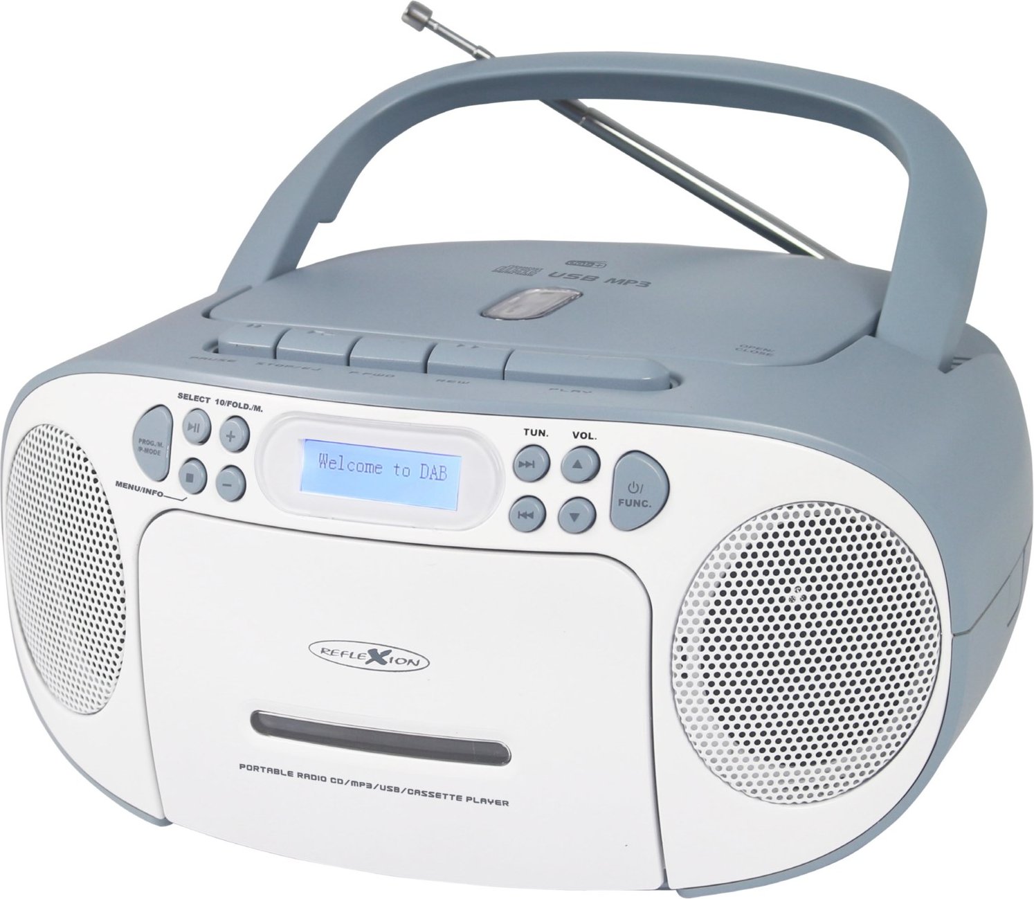 RCR2260DAB CD/Radio-System weiß/blau