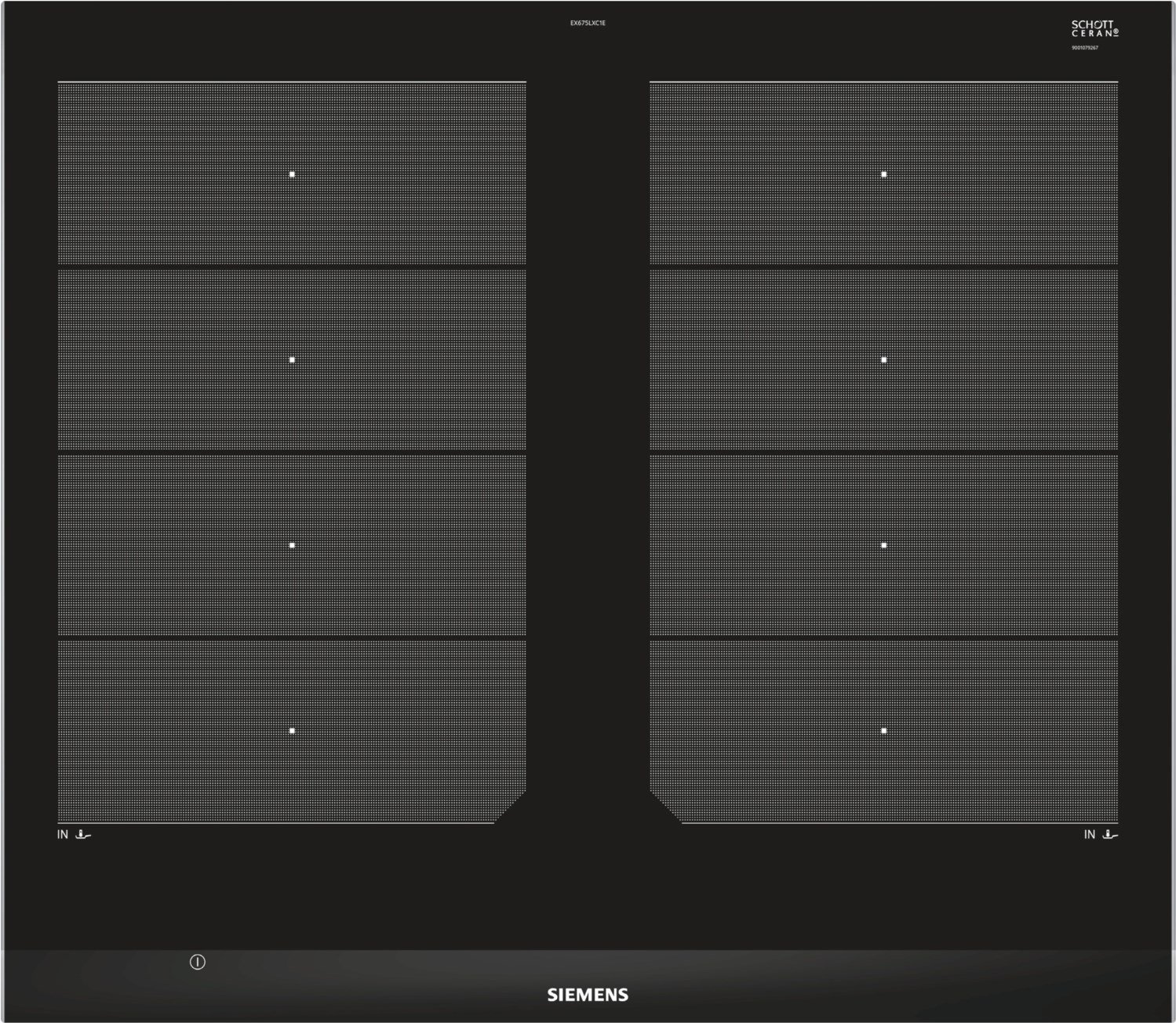 EX675LXC1E Induktionskochfeld edelstahl/Facette