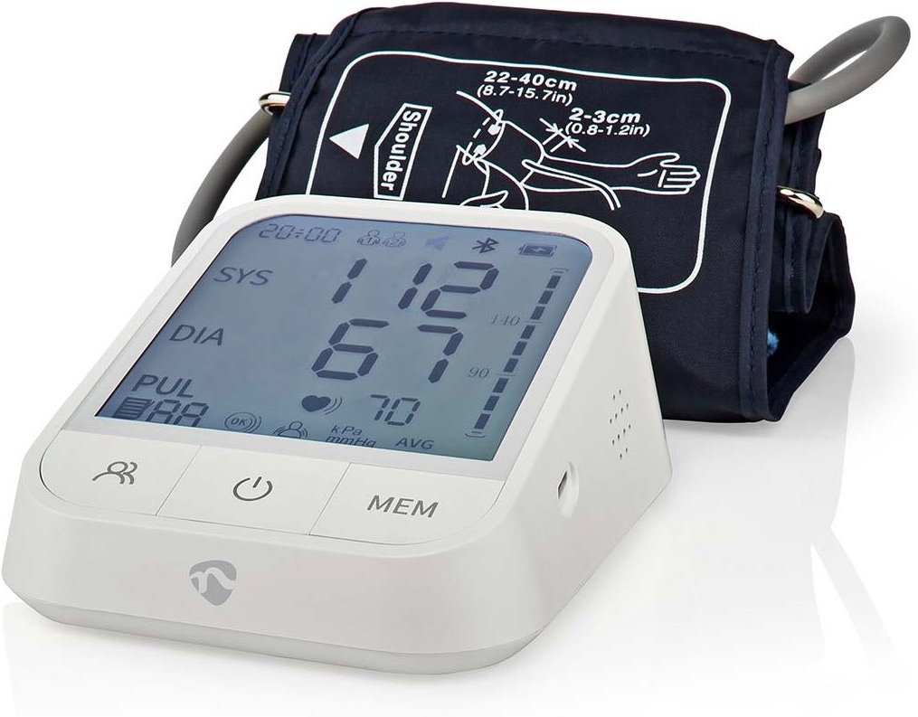 BTHBP10WT Oberarm-Blutdruckmessgerät weiß