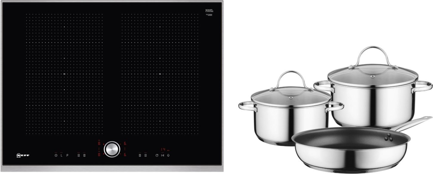 TMK5760 Induktionskochfeld bestehend aus T57TT60N0 + Z943SE0 edelstahl