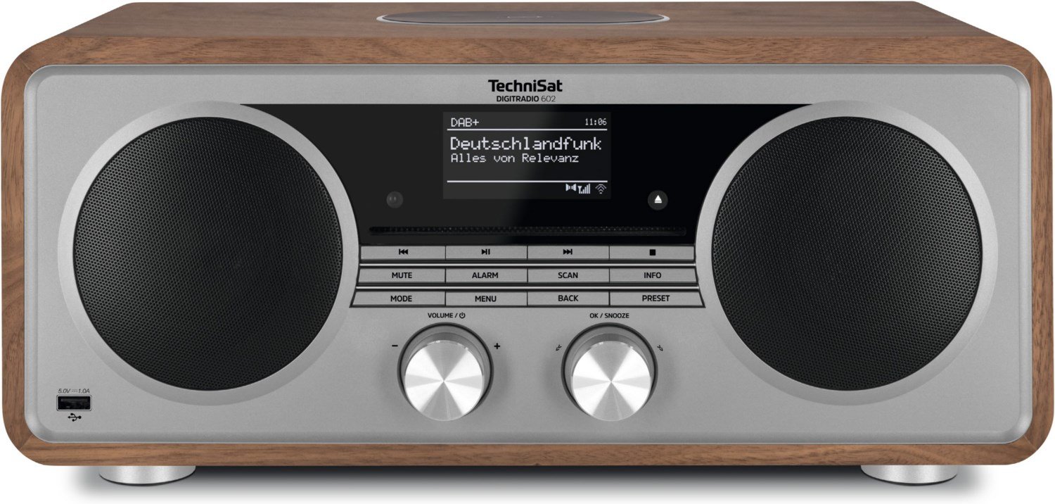 DigitRadio 602 CD/Radio-System Nussbaum/Silber