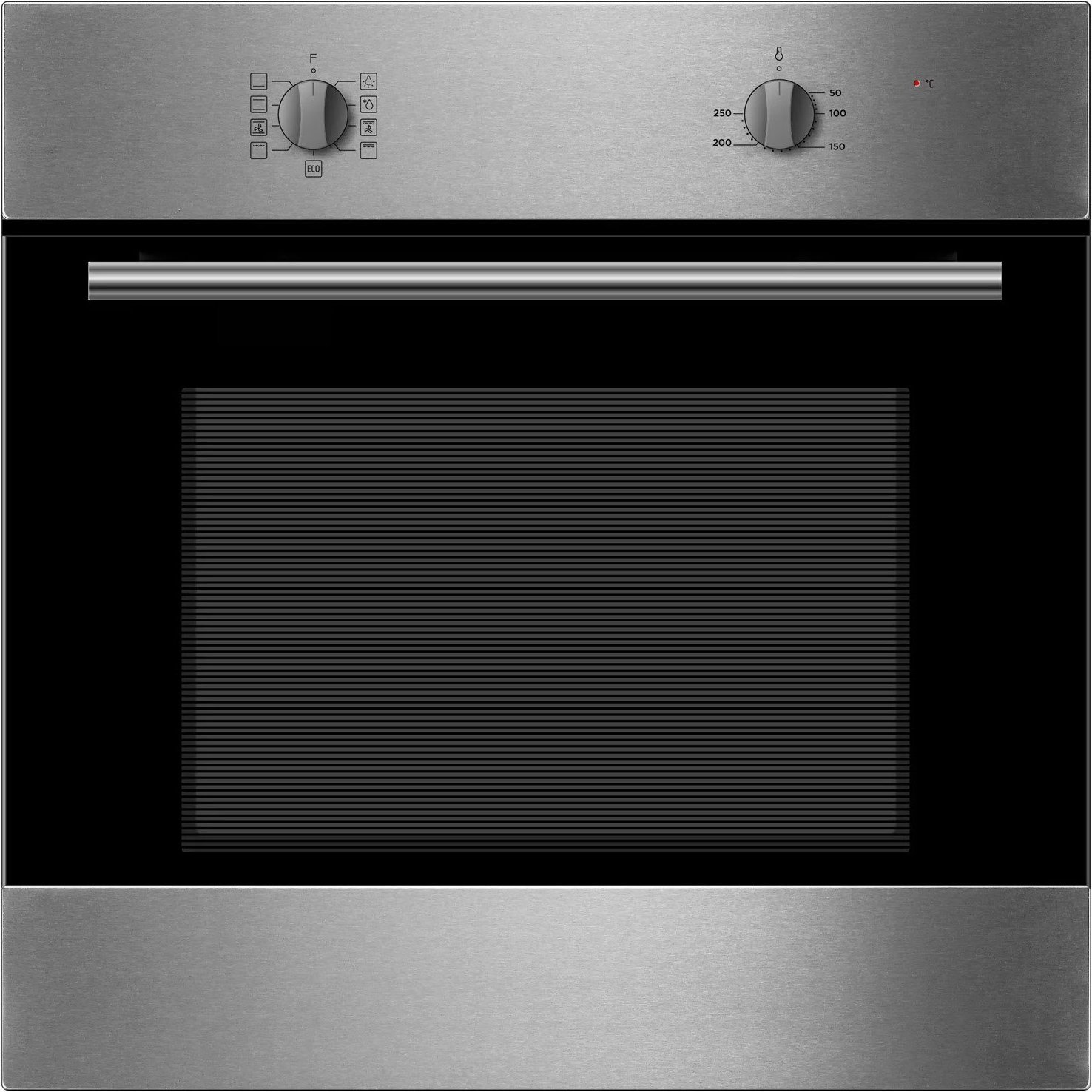 F7-2SA Einbaubackofen edelstahl