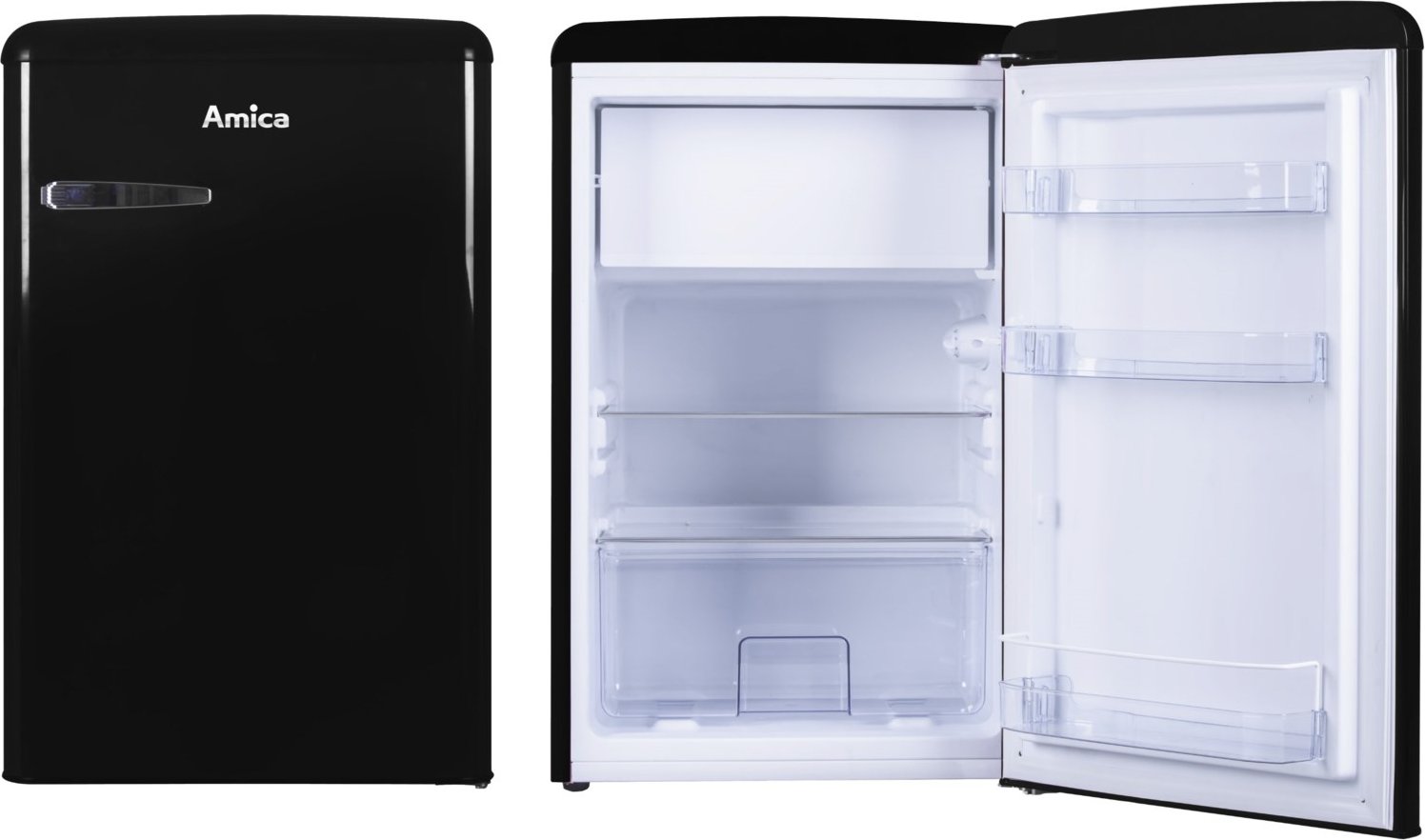 KS 15614 S Tischkühlschrank mit Gefrierfach schwarz