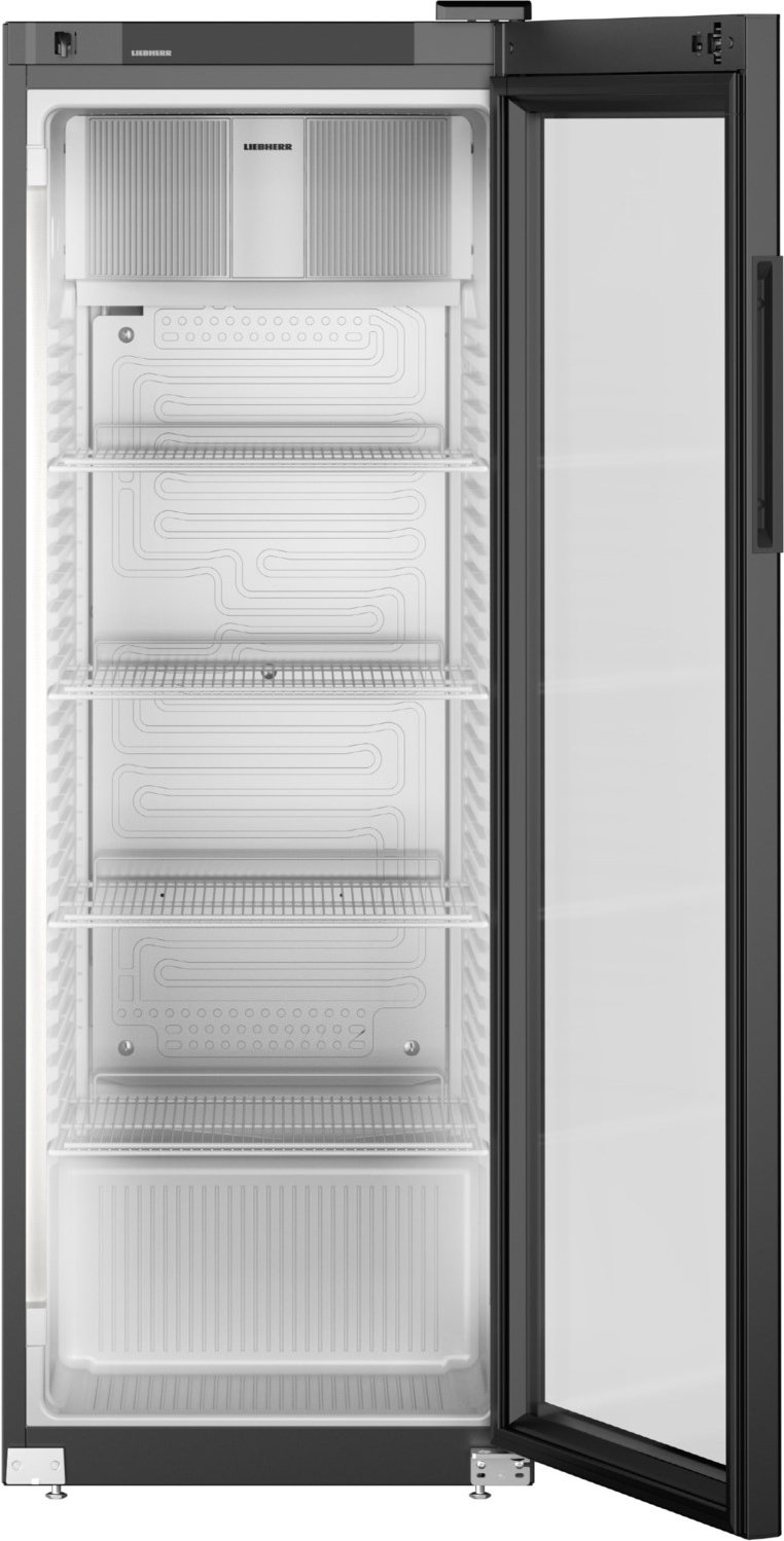 MRFvg 3511-20 Flaschenkühlschrank stahl/schwarz