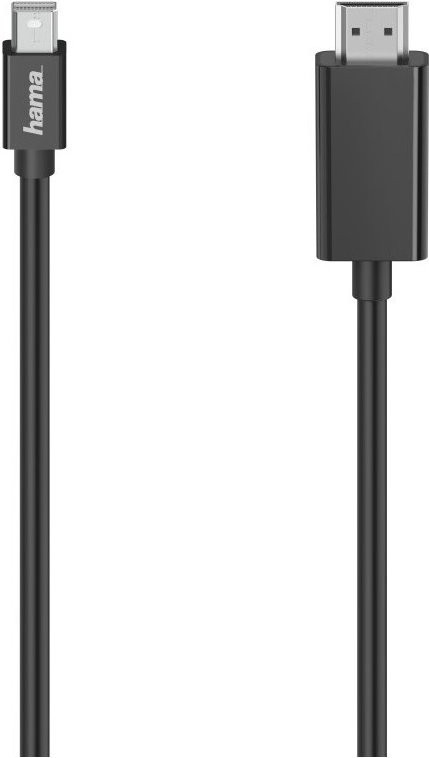 Video-Kabel (1,5m) Mini-DP-Stecker>HDMI-Stecker schwarz