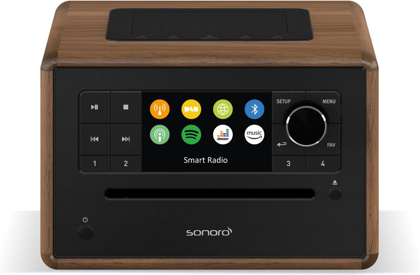 Elite CD/Radio-System walnuss/anthrazit matt