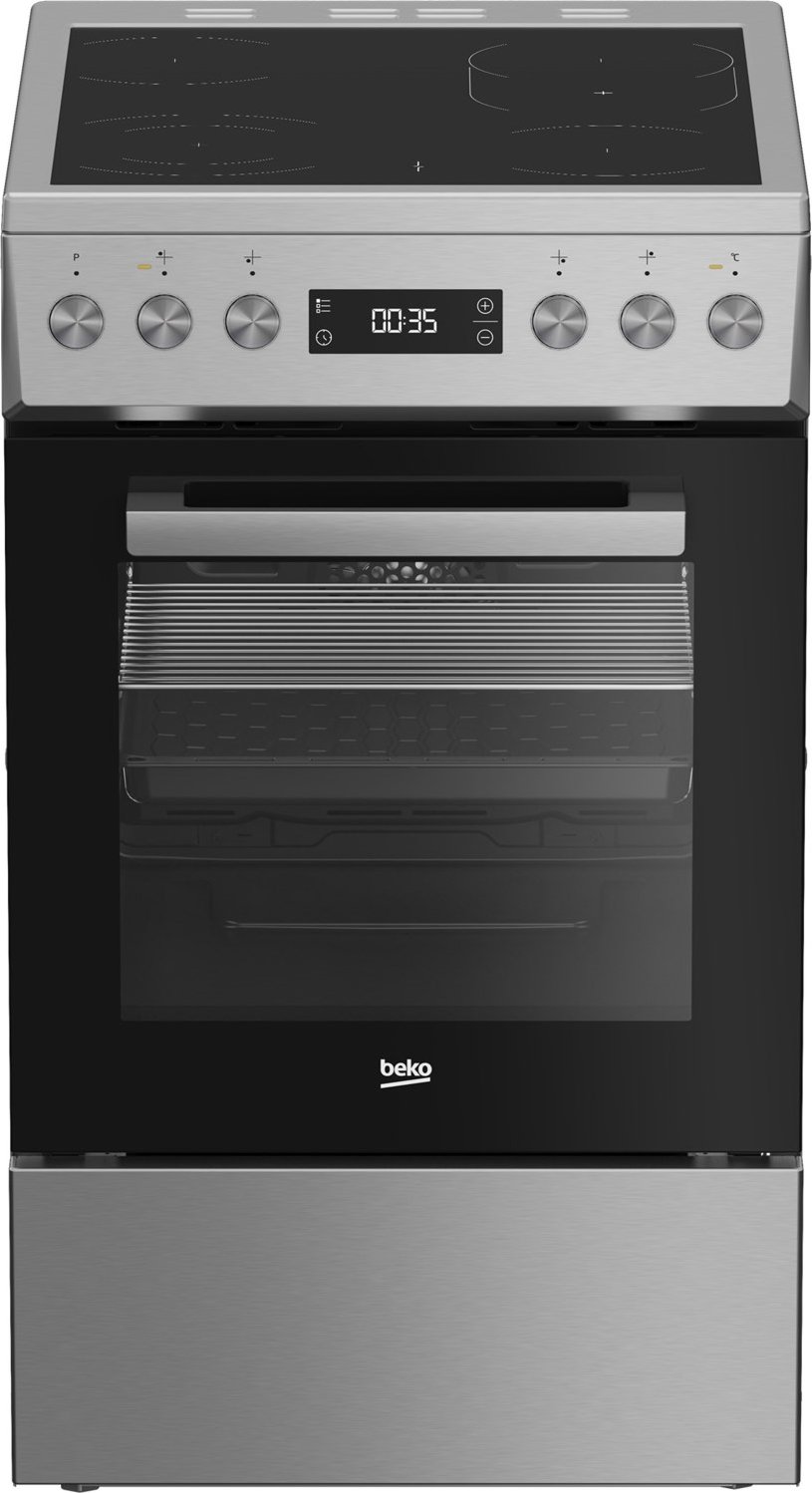 FSM57320DXT Elektroherd mit Glaskeramikfeld edelstahl