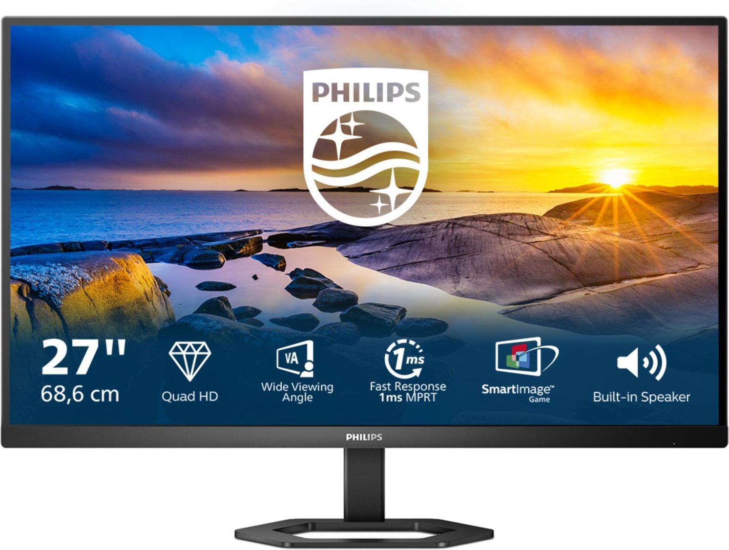 27E1N5500LA/00 69 cm (27") TFT-Monitor mit LED-Technik schwarz