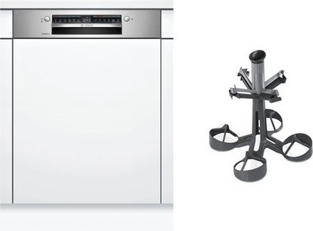 MKSMI1MXTB teilintegrierbarer 60 cm Geschirrspüler bestehend aus SMI6YAS01E + SMZ5300 edelstahl