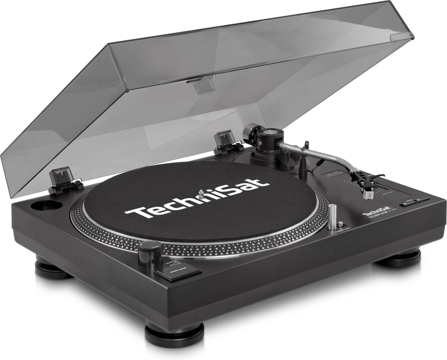 TechniPlayer LP 300 Plattenspieler mit USB-Anschluss schwarz/silber