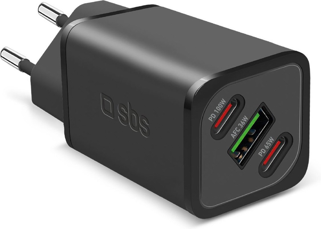 USB/Dual C NanoTube Ladegerät(100W) schwarz