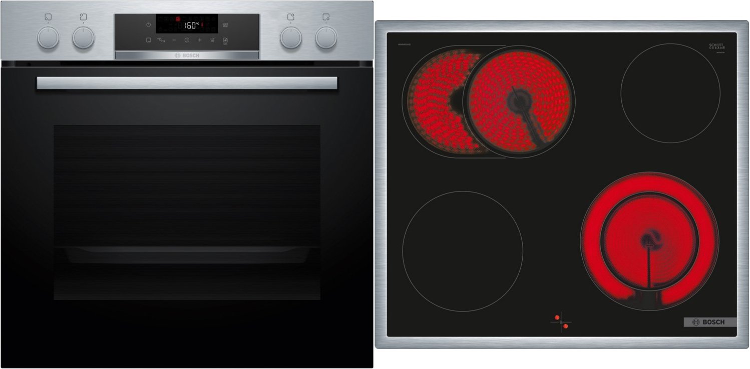 HND271AS64 Herdset bestehend aus HEA171BS3 + NKN645GA2E edelstahl + edelstahl