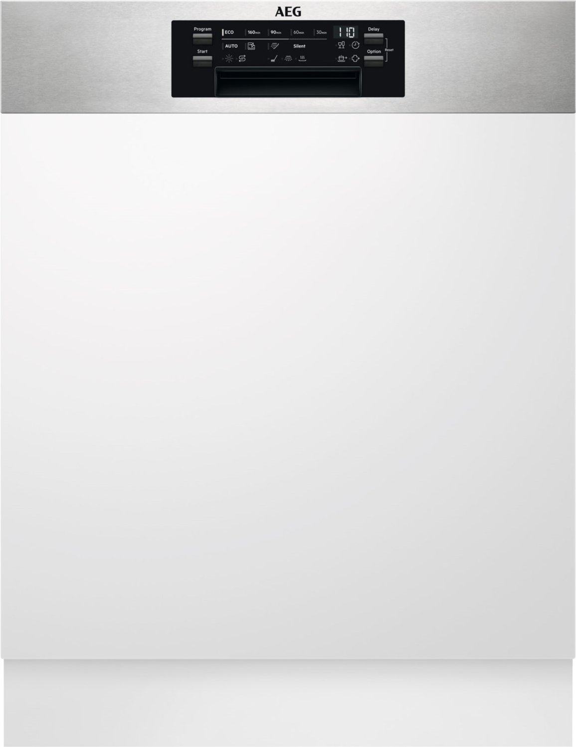 FEE96807PM Teilintegrierter Einbau-Geschirrspüler 60 cm edelstahl