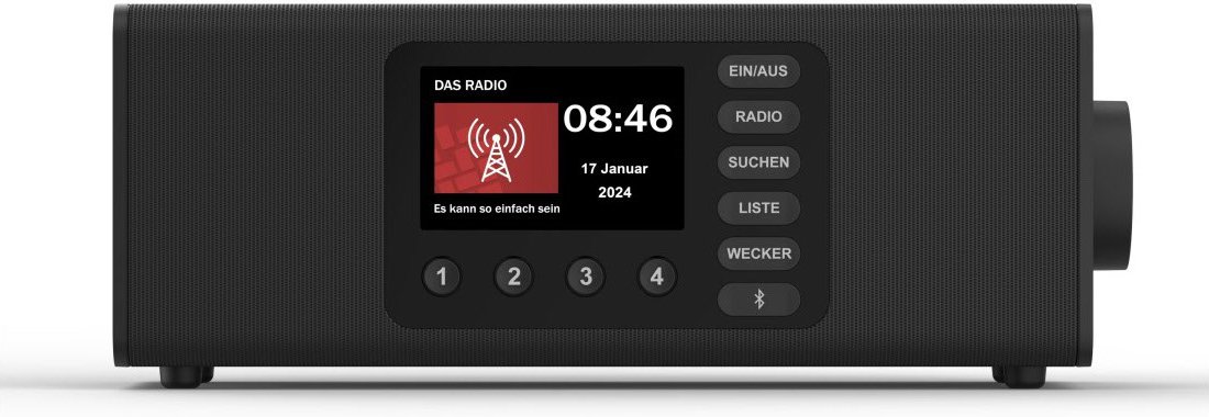 DR2002BT Heimradio schwarz