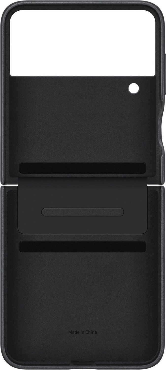 Thumbnail - Flap Leather Cover für Galaxy Z Flip4 schwarz
