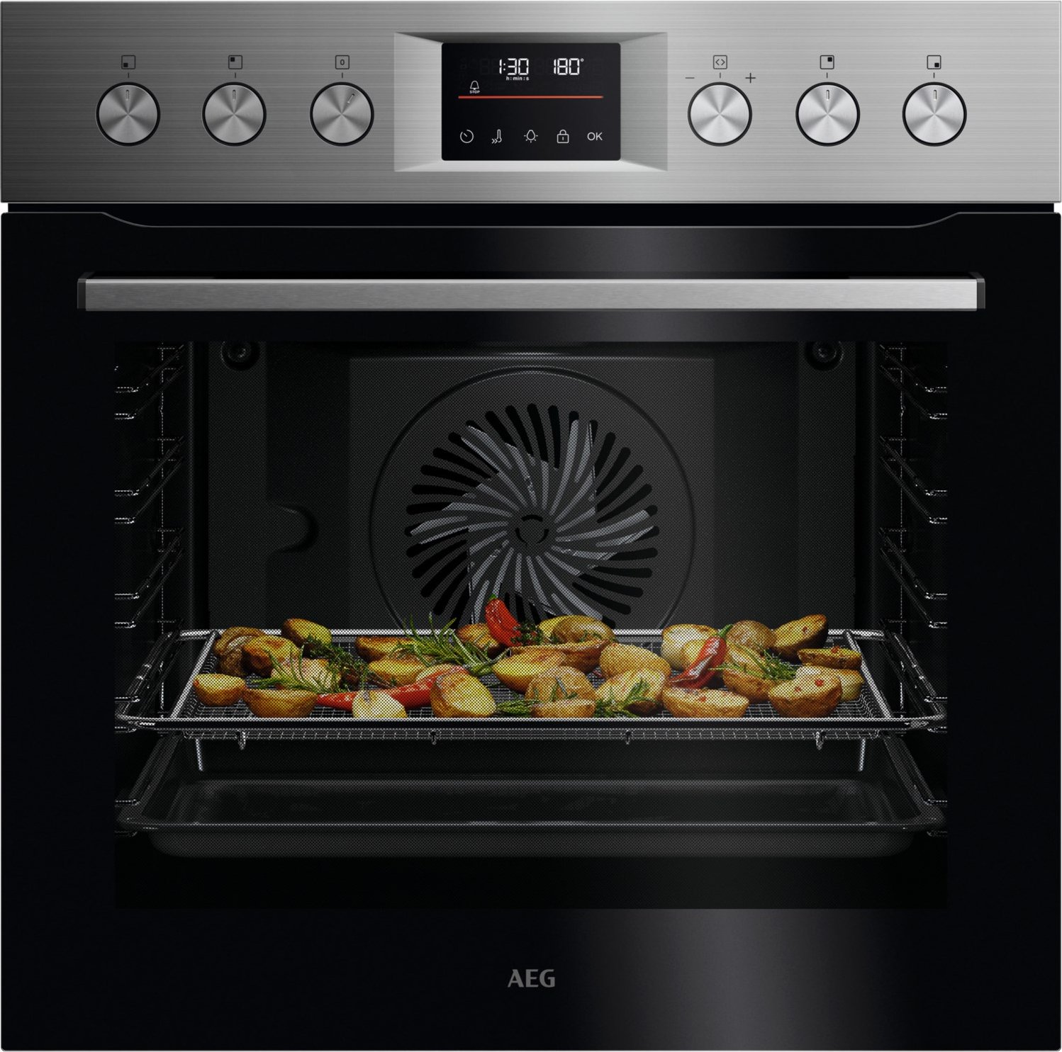 OU5PE40AM Einbau Elektro-Herd edelstahl