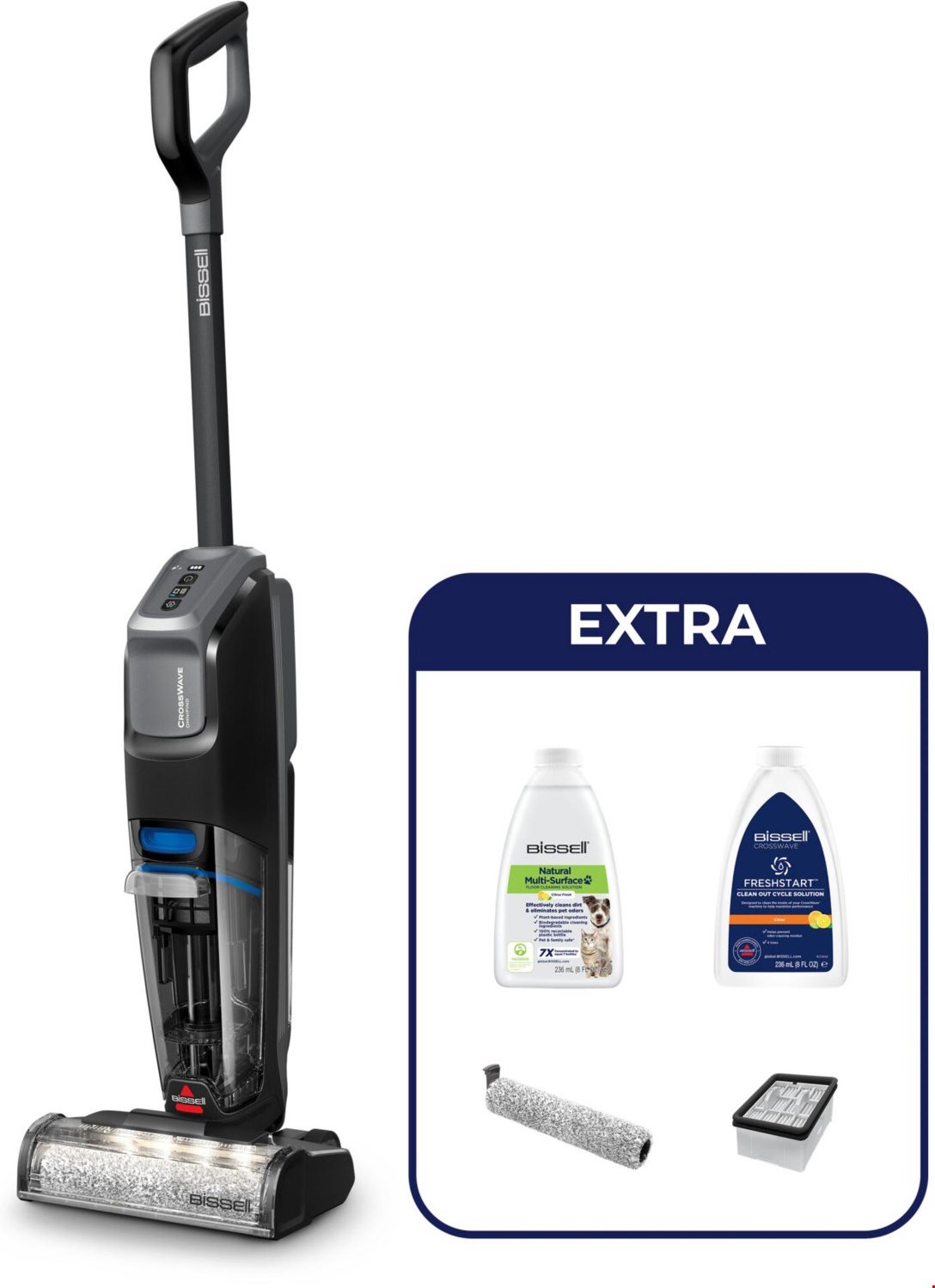 Crosswave OmniFind Pro Nass-/Trockensauger grau/schwarz