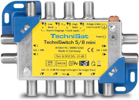 TechniSwitch 5/8 mini SAT-Multischalter