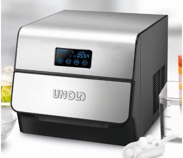 Eiswürfelbereiter Edel edelstahl/schwarz