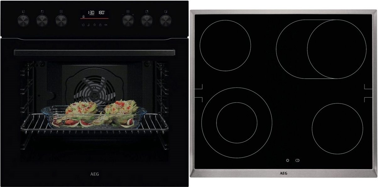 FHHS24B02 Herdset bestehend aus OU5PE40SK + HE604062XB schwarz + edelstahl