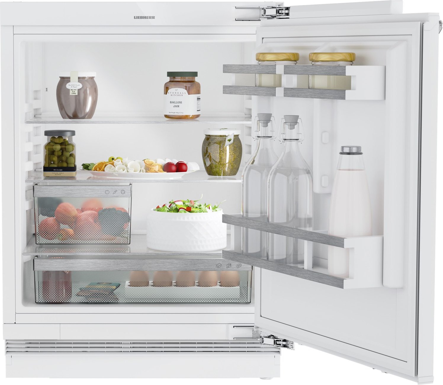 URd 3600-20 Integrierbarer Unterbau-Kühlschrank weiß