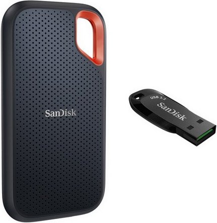 Extreme Portable SSD V2 (1TB) inkl. Ultra Shift USB 3.2 (32GB)