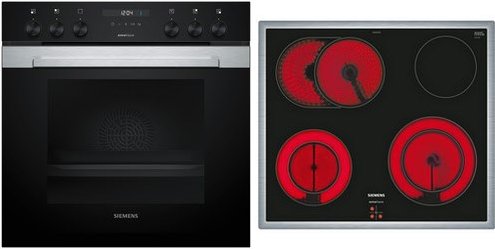 MKE3KB64 Herdset bestehend aus HE317HBS3 + EA645GH17M edelstahl/schwarz