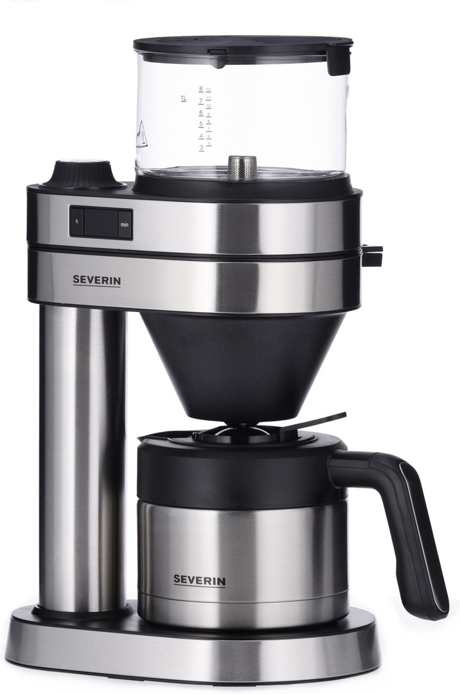 KA 5763 Kaffeeautomat mit Timer edelstahl-gebürstet / schwarz-matt