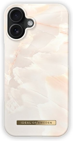Printed Case MagSafe für iPhone 16 rose pearl marble