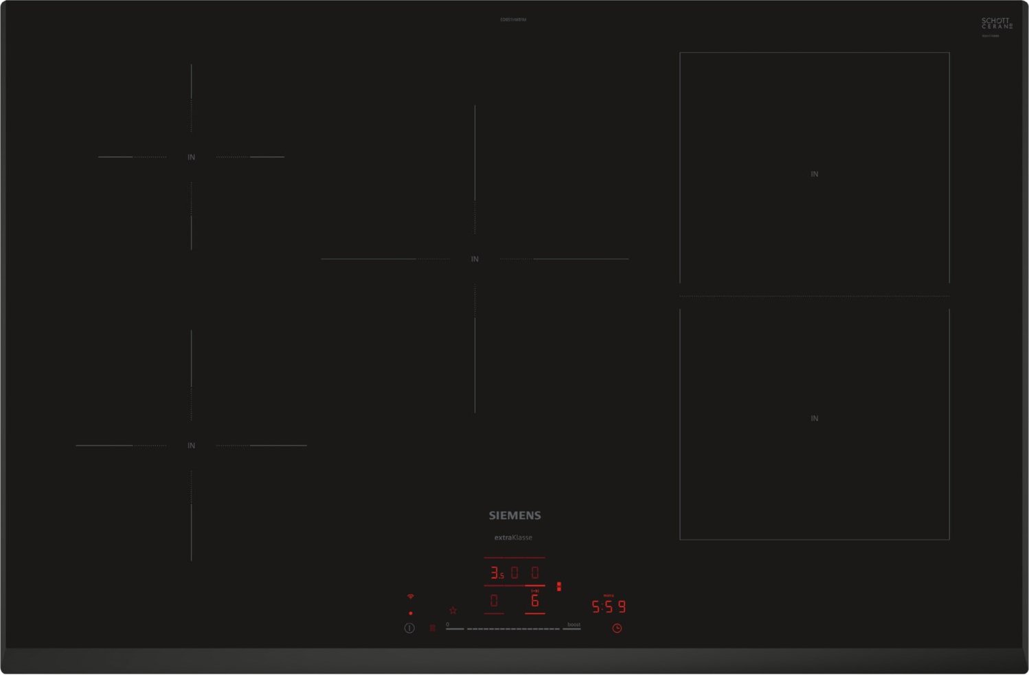 ED851HWB1M Autark-Induktionskochfeld rahmenlos