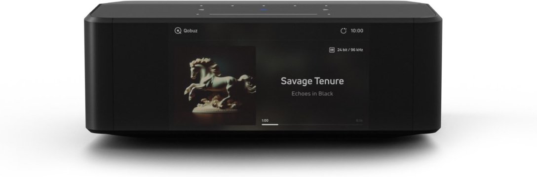 Node Icon Audio Streamer schwarz